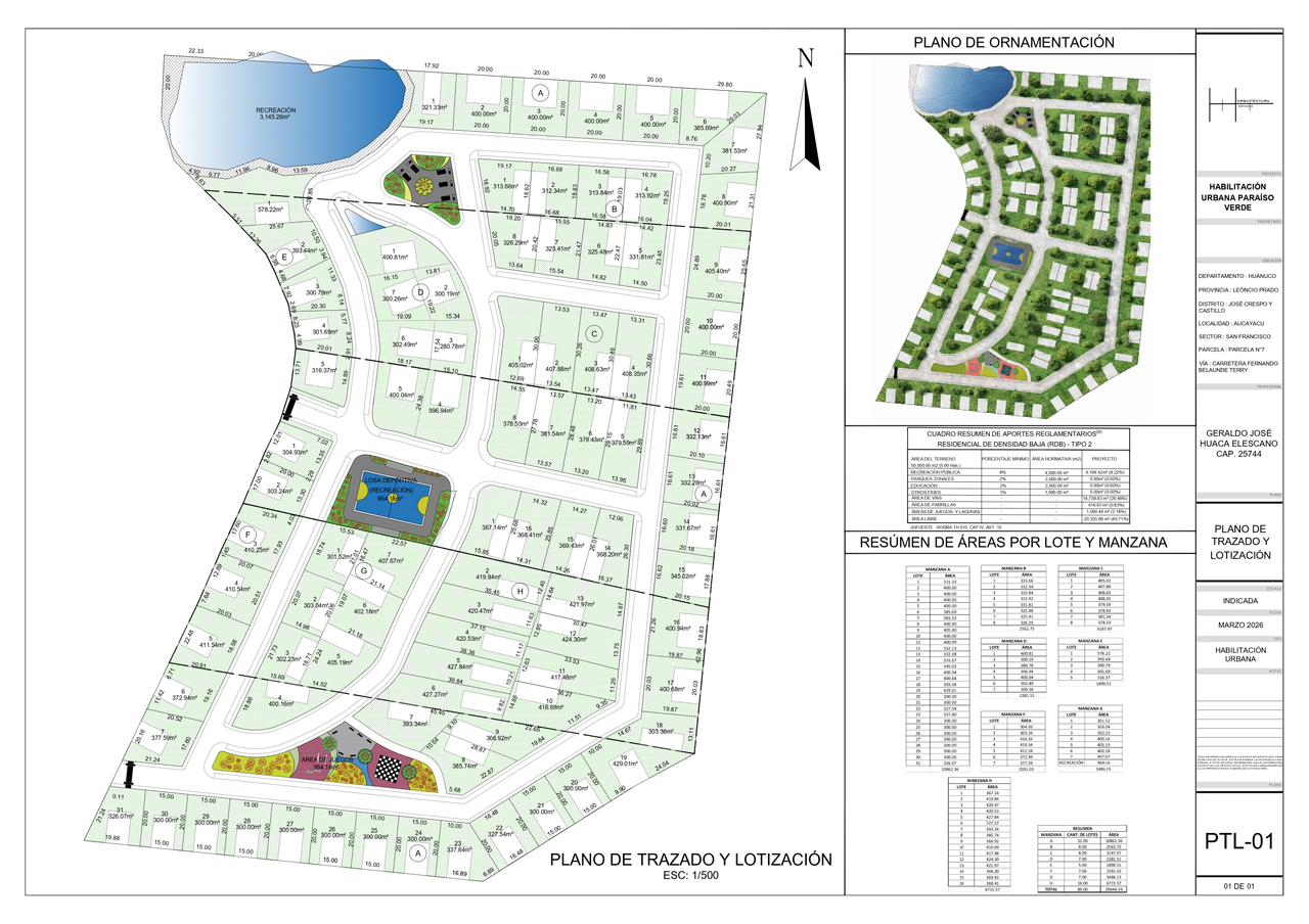 Plano Proyecto San Francisco